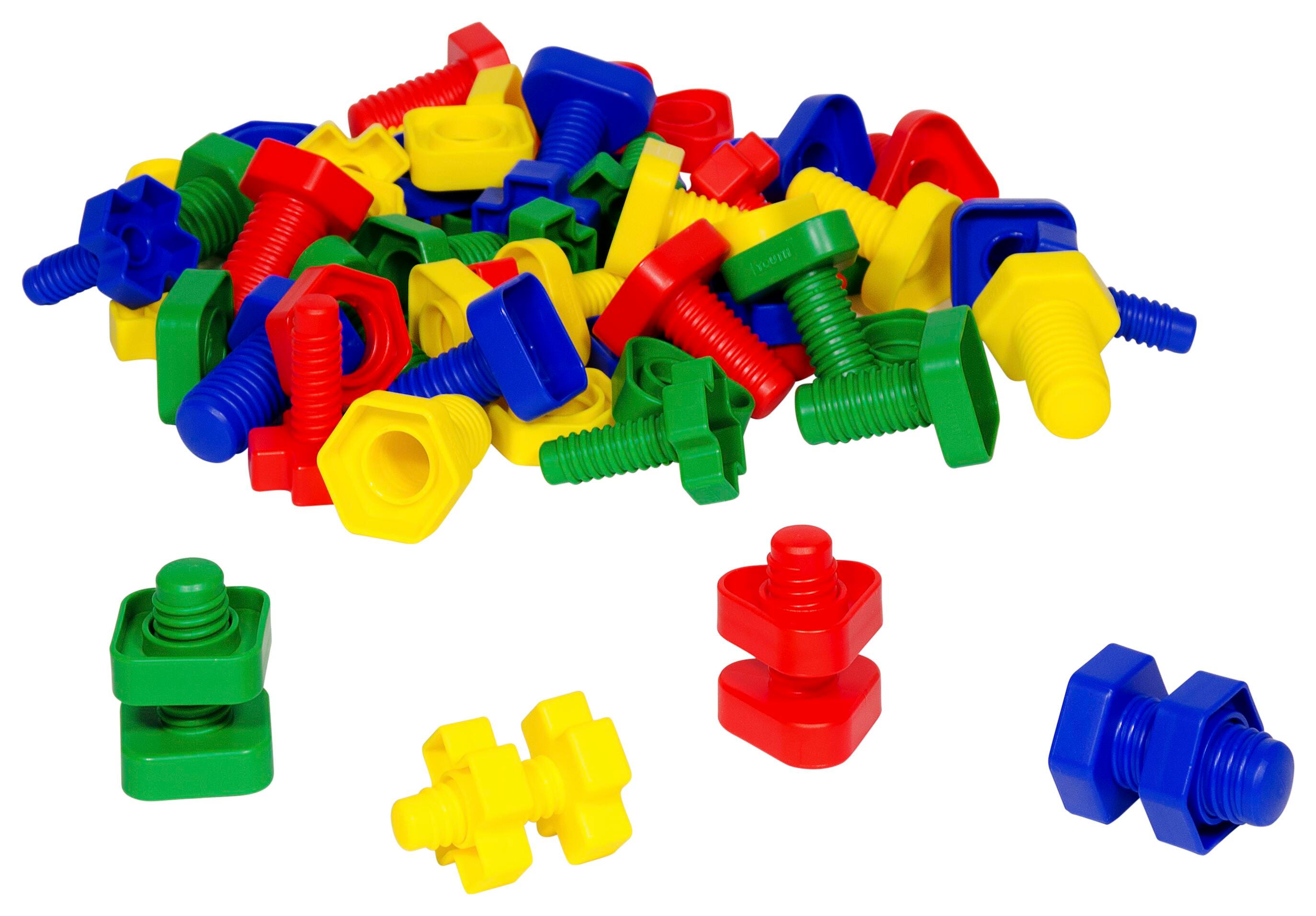 Childcraft Manipulatives Nuts and Bolts Ages 3 and Up Set of 64